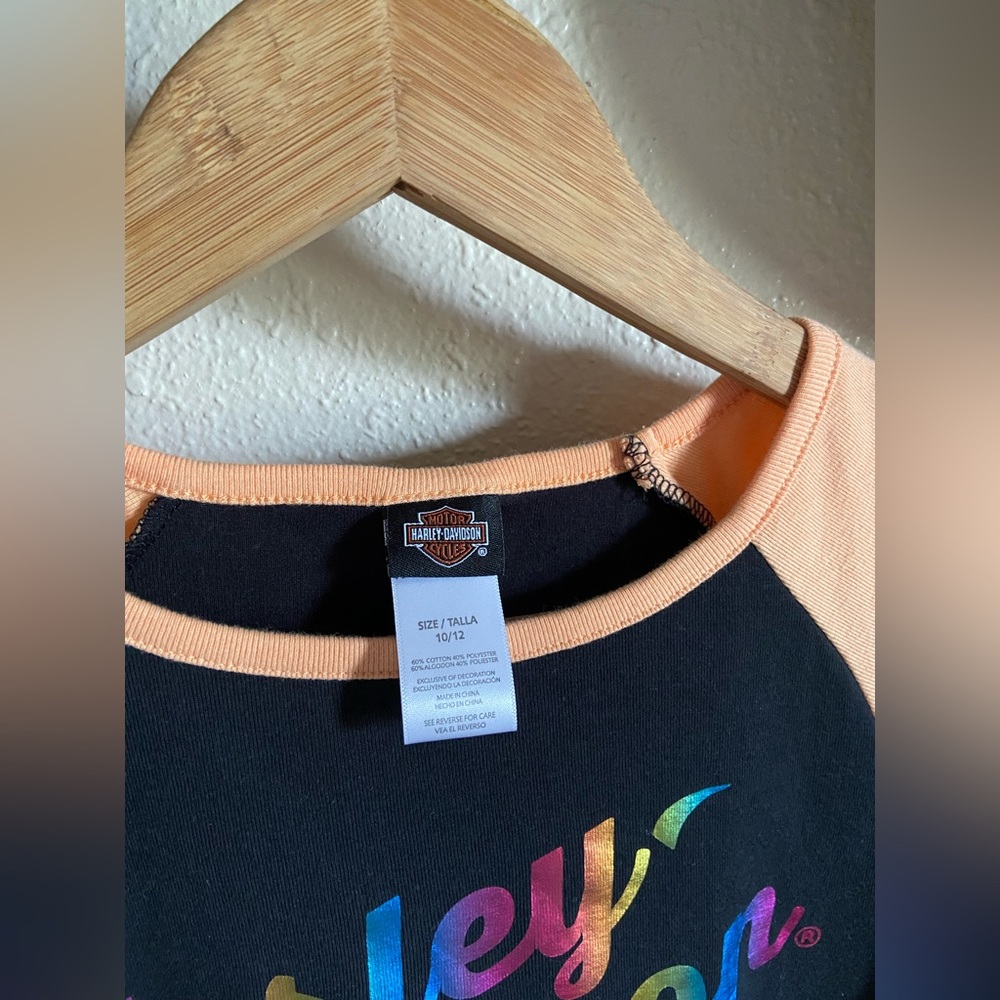 Harley-Davidson | Colorblock Tee With Rainbow Lettering - Picture 5 of 6